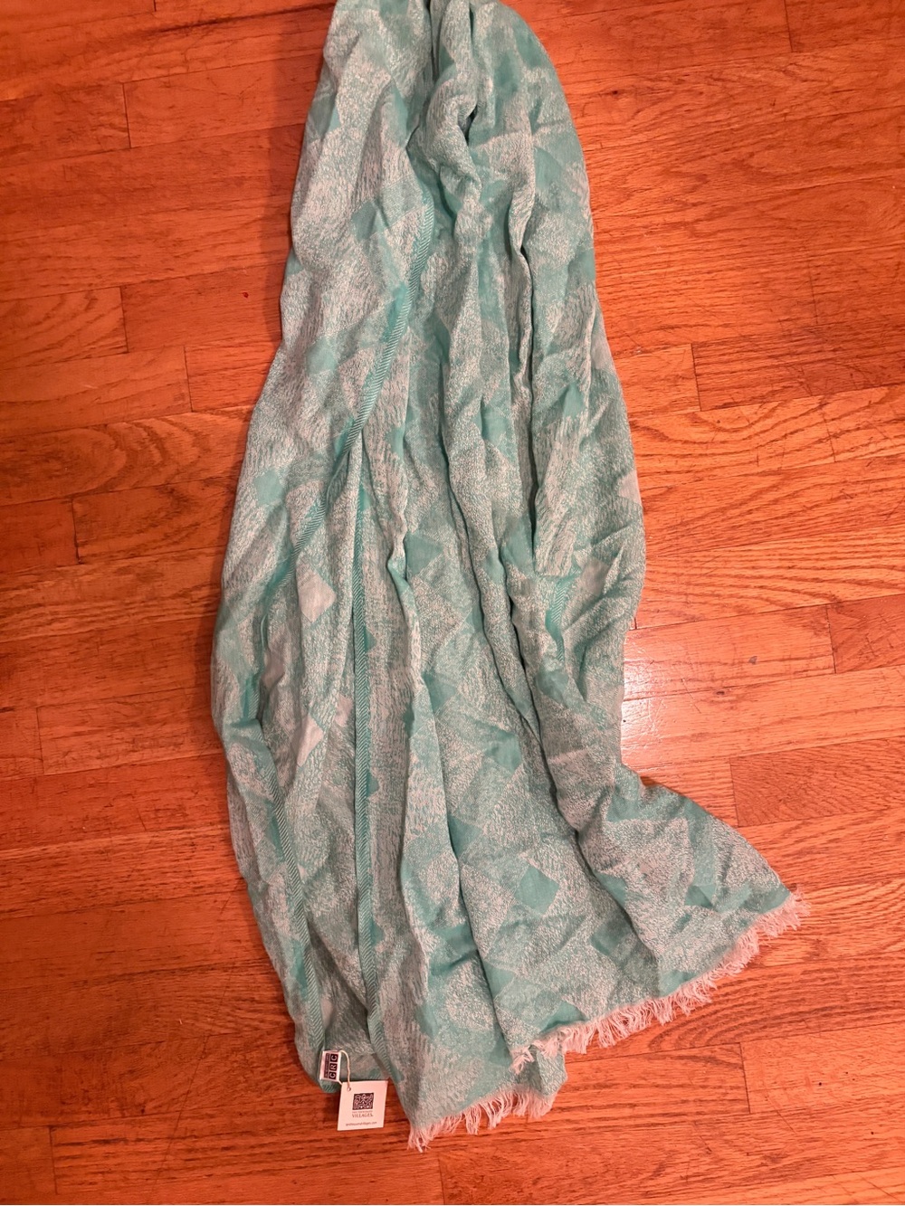 Ten Thousand Seafoam Geometric Lightweight Scarf Wrap